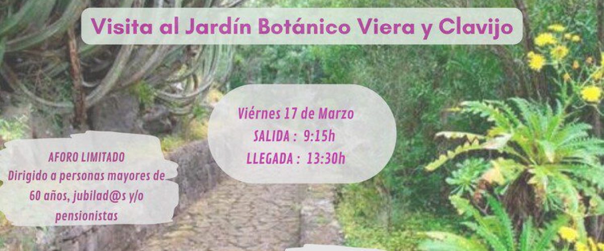 Cartel visita Jardin Botanico 1