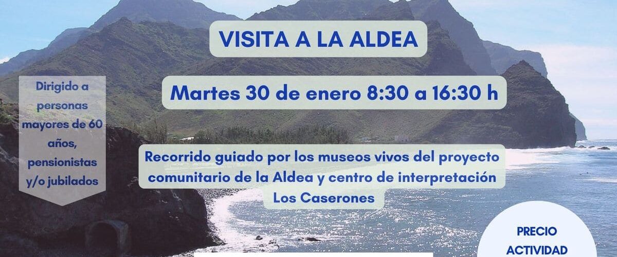 Cartel visita a La Aldea