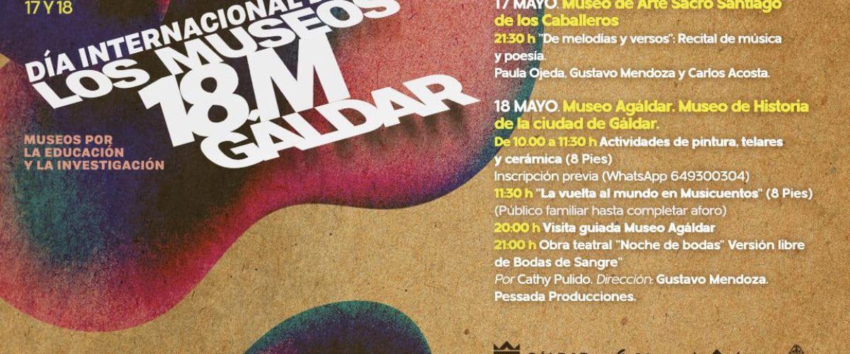 Cartel y programación del Día Internacional de los Museos en Gáldar