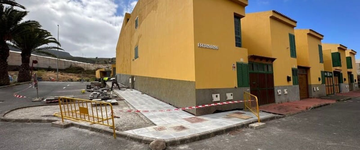 Estado de las obras en la Urbanizacion de Taya 1