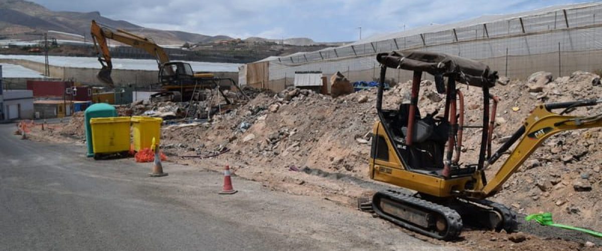 Estado de las obras en la calle Bajitierra 1