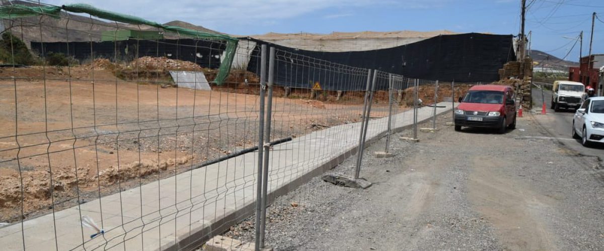 Estado de las obras en la calle Coruna 1