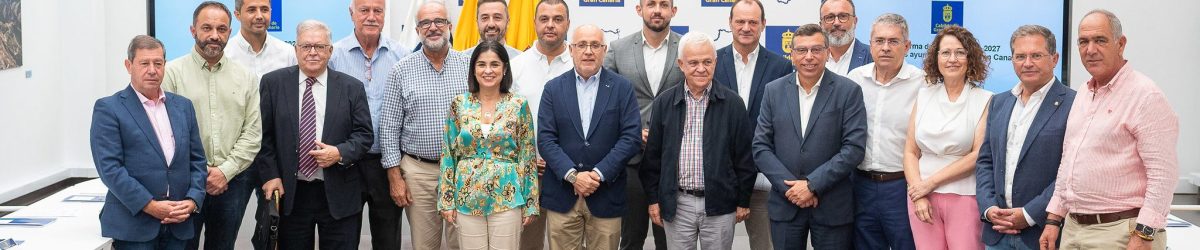 Firma del convenio del Fdcan entre el Cabildo y los ayuntamientos