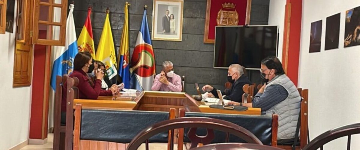 Foto Pleno extraordinario Enmiendas presupuesto Pedro Suarez portavor NC