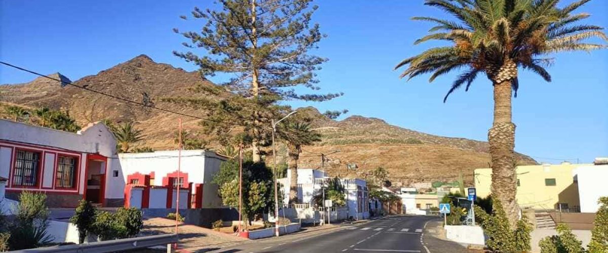 Foto Tramo donde se inician las obras de acondicionamiento este martes en La Aldea de San Nicolaes