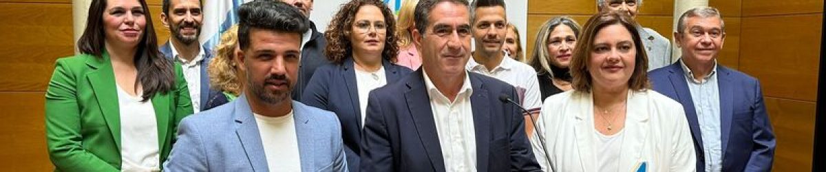 Francis Candil, junto con parte del equipo que le acompaña en la plancha electoral1