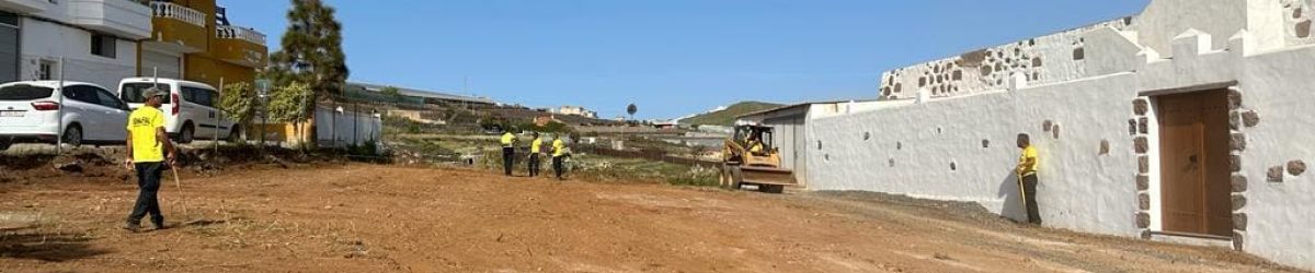 Inicio de los trabajos de la zona de aparcamientos en Farailaga (1)