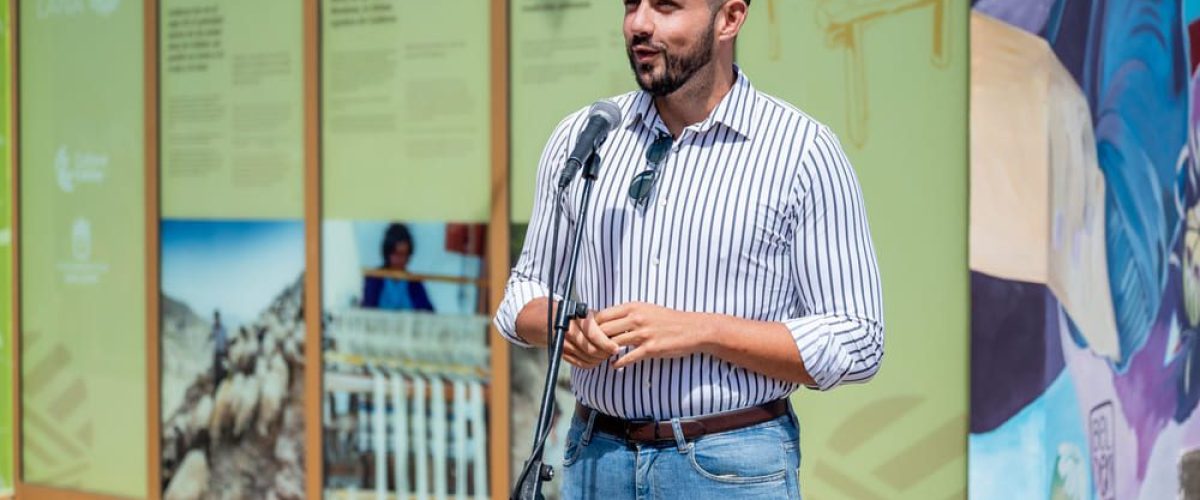 Julio Mateo Castillo durante la Fiesta de la Lana de 2022