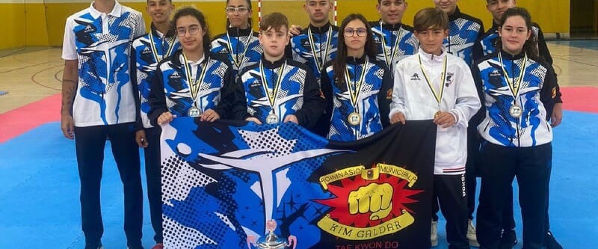 Los representantes del Kim Galdar en el pasado campeonato insular de taekwondo 1