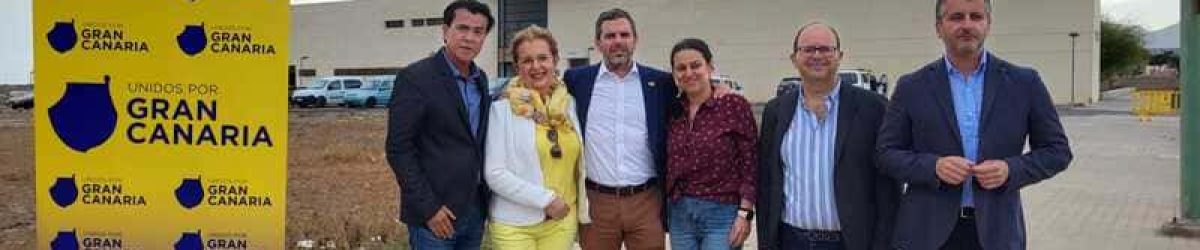 Lucas Bravo de Laguna junto a los candidatos a las alcaldías de los municipios del sur de Gran Canaria. (1)