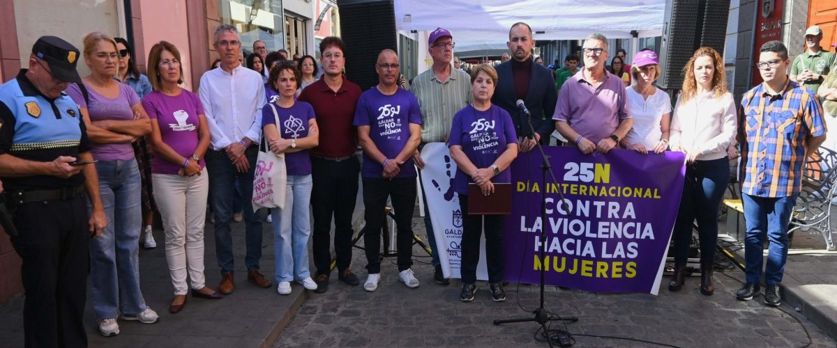 Minuto de silencio en Gáldar el 25-N