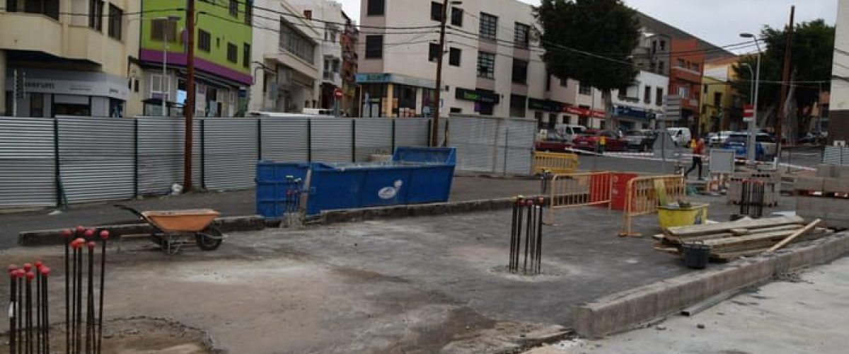 Obras en el aparcamiento Las Guayarminas 1 1