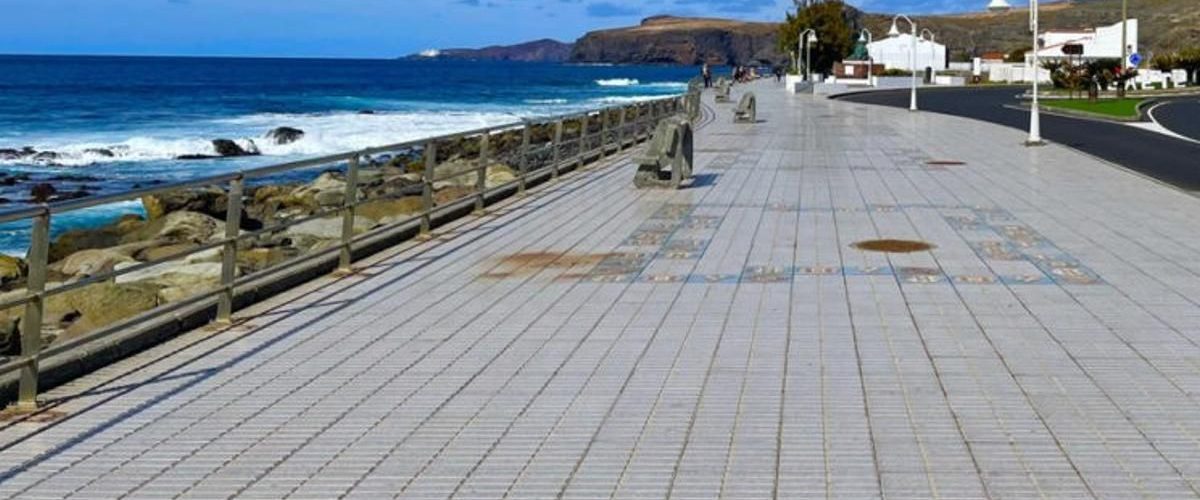 Obras en la Avenida de Los Poetas, Agaete