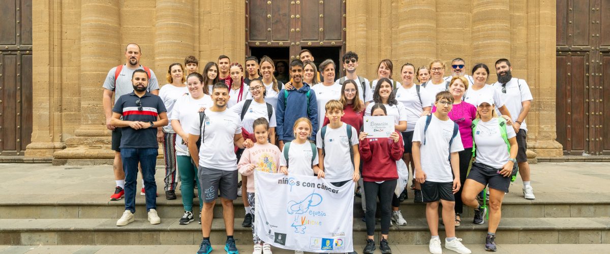 Pequeño Valiente a su llegada del Camino de Santiago