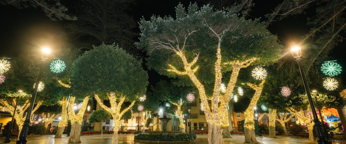 Plaza de Santiago en Navidad