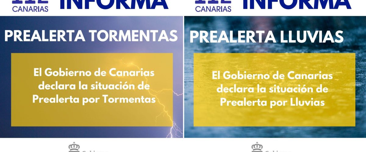 Prealerta lluvia y tormenta