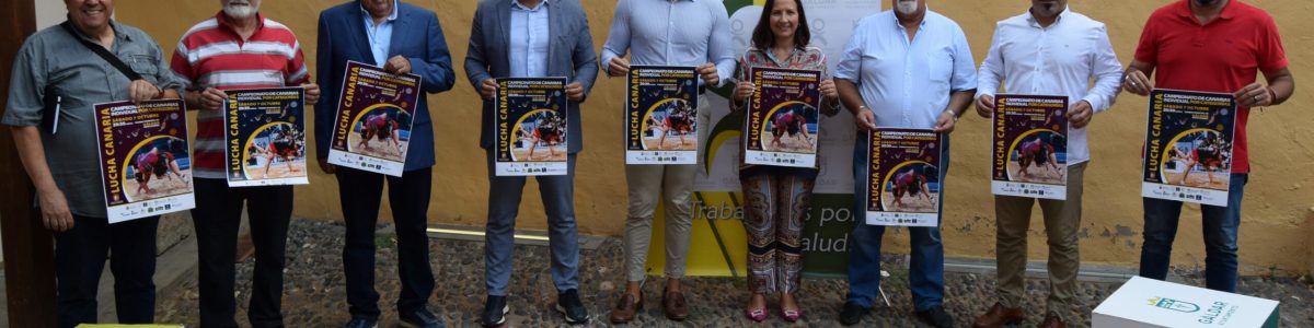 Presentación del Campeonato de Canarias de lucha canaria por categorías