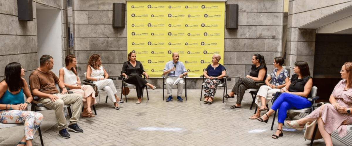 Reunion Ayudas Escolares de la Fundacion La Caja de Canarias