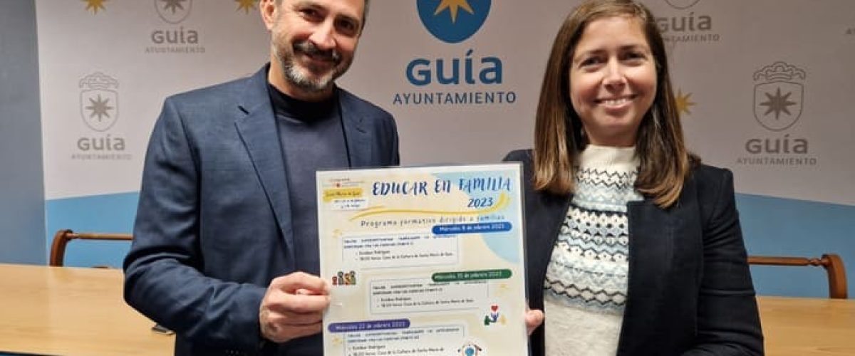 Sibisse Sosa y Esteban Rodriguez con el programa de Educar en Familia 2023 1