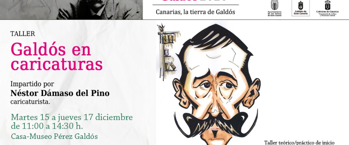 Taller Galdós en caricaturas. Néstor Dámaso del Pino