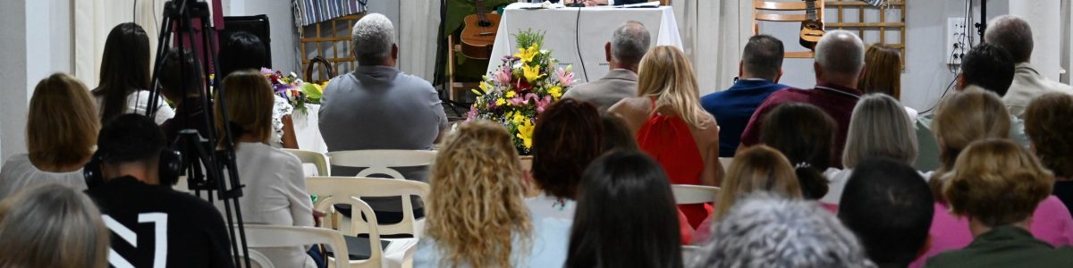 Teodoro Sosa, durante el Pregón de las Fiestas en Lo Blanco