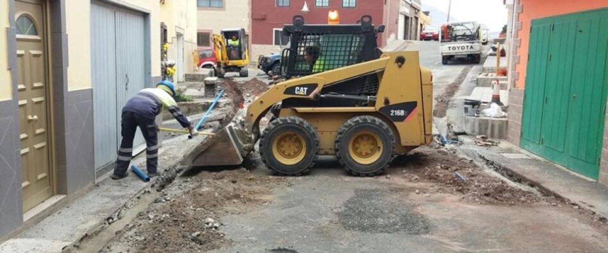 Trabajos de mejora de la red de abasto de La Punta