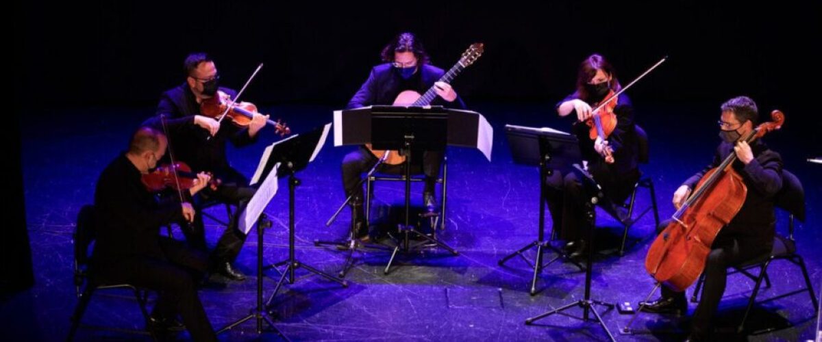 Un momento de la actuacion del Cuarteto Ornati en el Teatro Hesperides