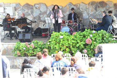 Un momento del concierto celebrado este domingo en Casas de Aguilar