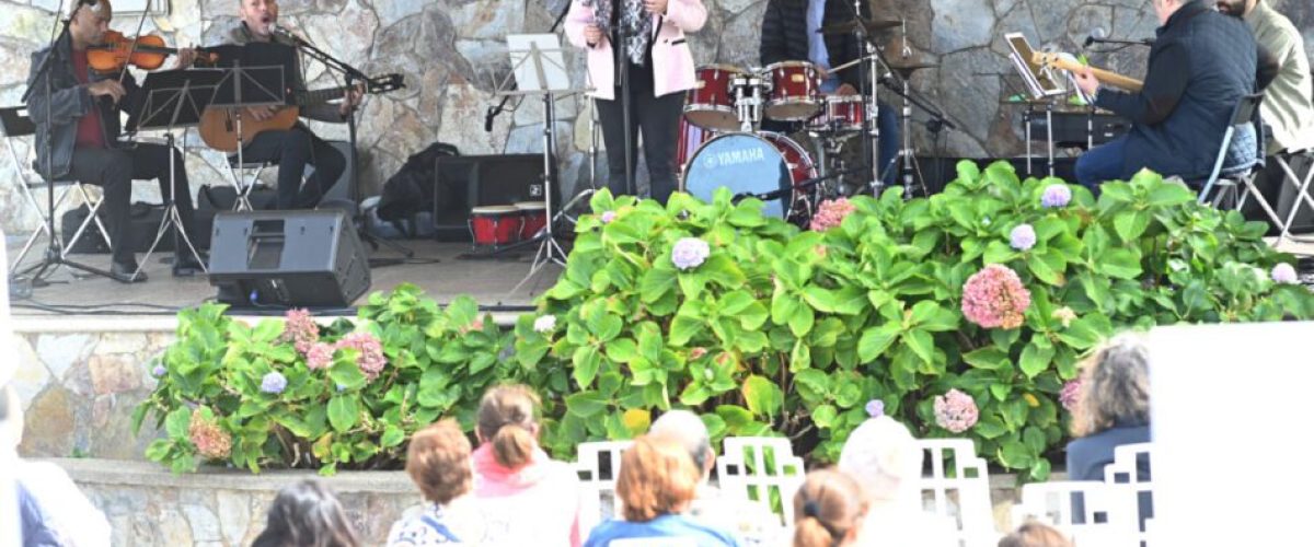 Un momento del concierto celebrado este domingo en Casas de Aguilar