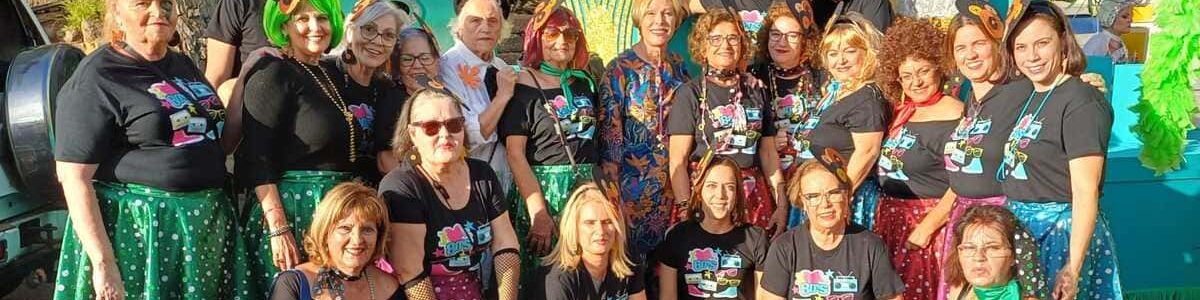 Usuarias del proyecto de Envejecimiento Activo en la Gran Cabalgata del Carnaval de Galdar