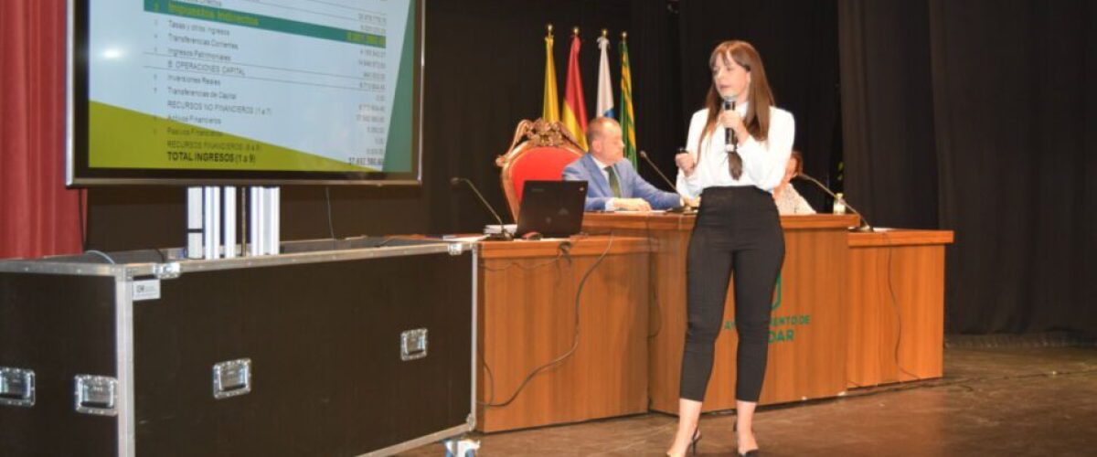 Valeria Guerra presenta el Presupuesto de 2023