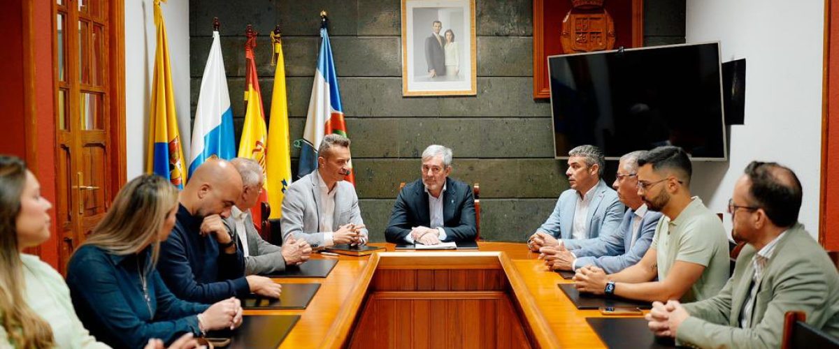 Visita presidente Gobierno de Canarias a La Aldea