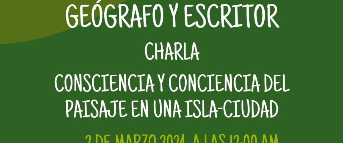 cartel charla JAVIER ESTÉVEZ