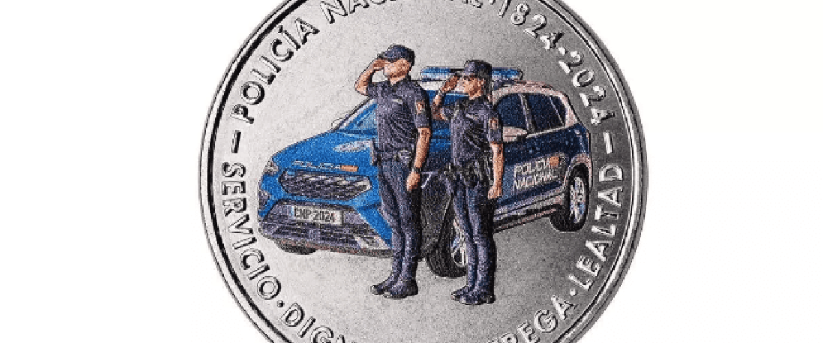 moneda aniversario policia nacional