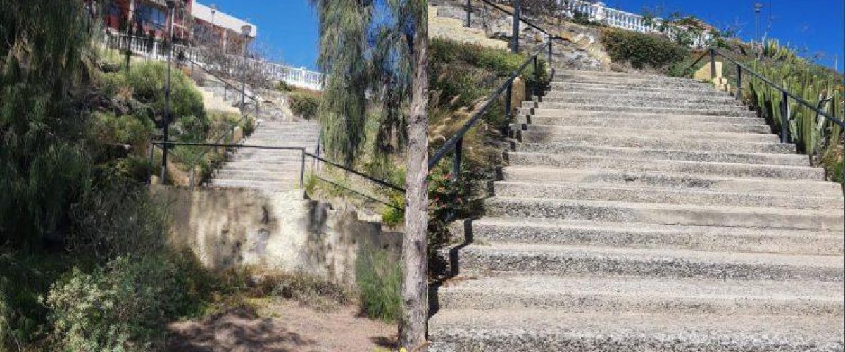 noticia escaleras mirador tinocas