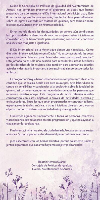PROGRAMA ACTOS 8M 2025 - Arucas (1) - NorteGranCanaria -
