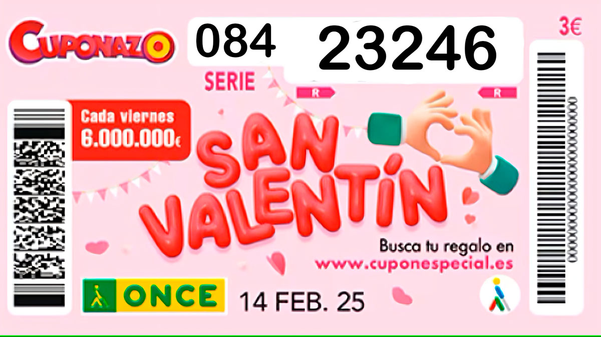 El sorteo especial del día de San Valentín ya tiene su ganador