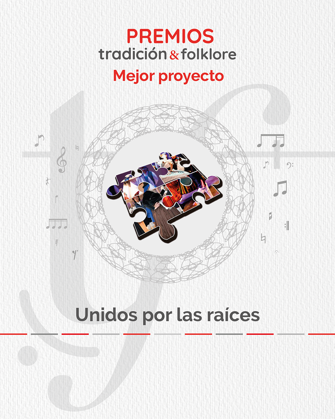 “Unidos por las raíces” de: Cebolleros, Cabuqueros, Gayda, Guarache y Alfaguara, nominado al premio “Tradición y folklore”.