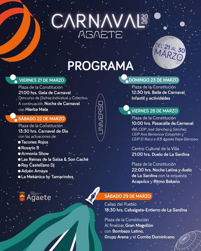 Programación carnavales de Agaete - NorteGranCanaria -