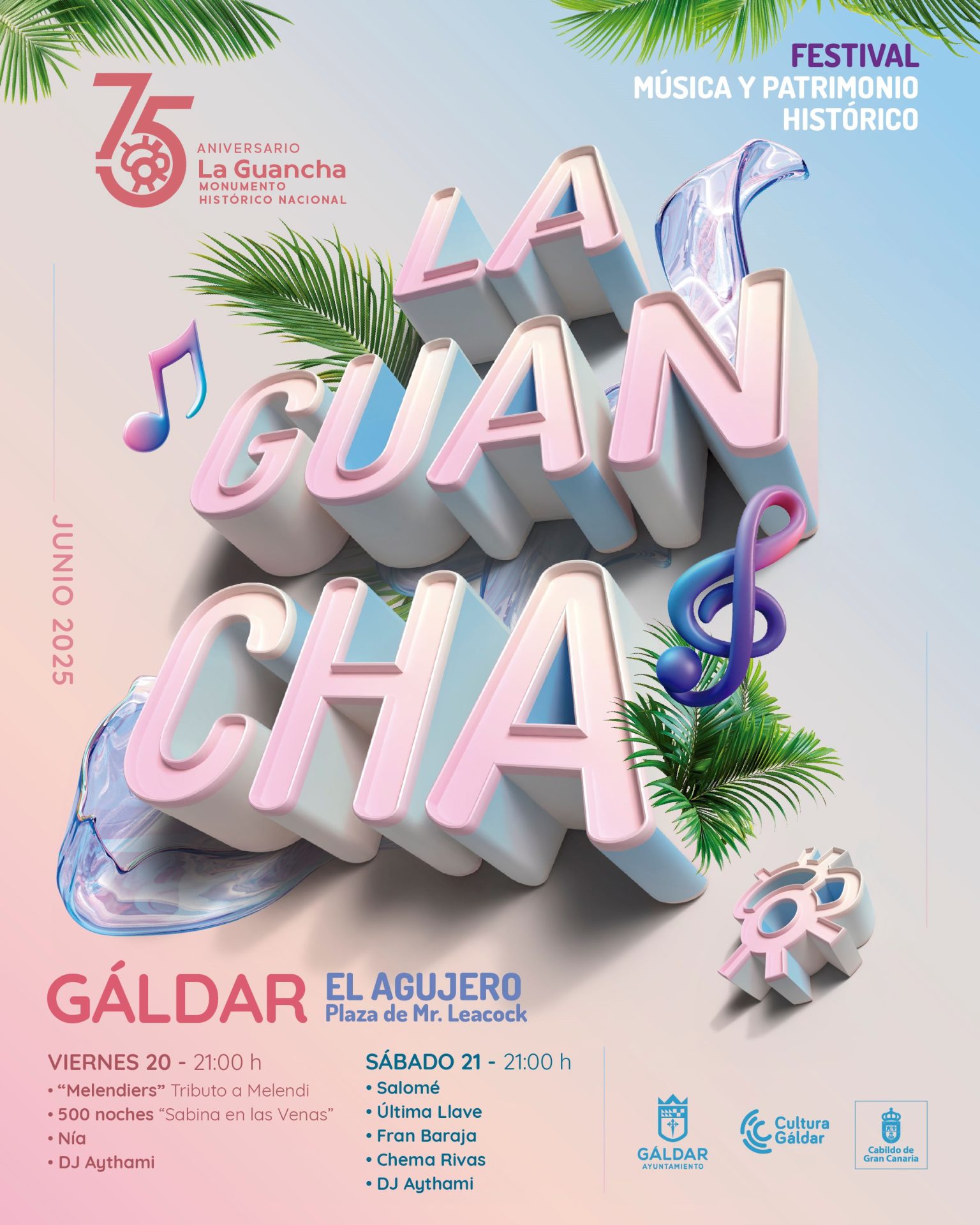 Cartel del Festival La Guancha - NorteGranCanaria -