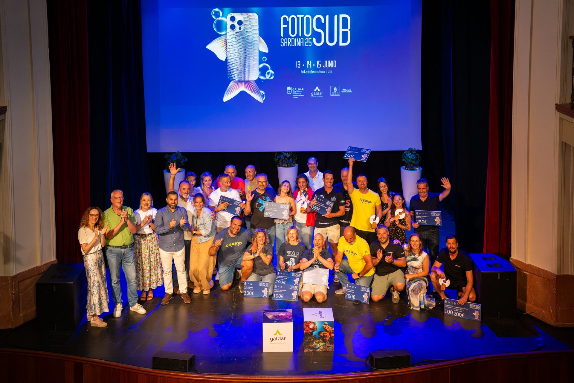 Foto de familia en la entrega de premios - NorteGranCanaria -