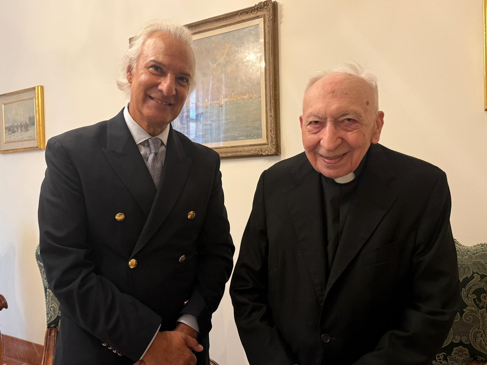 Cardenal JOSE ANTONIO CABRERA MART y el Dr Peña - NorteGranCanaria -