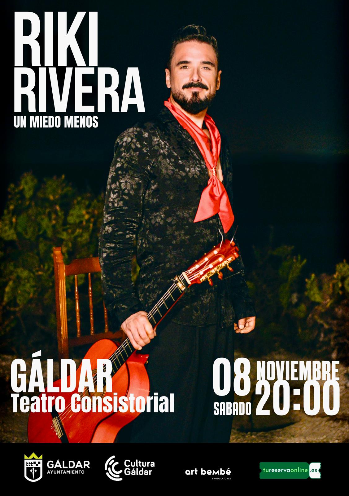 Cartel del concierto de Riki Rivera 1 - NorteGranCanaria -