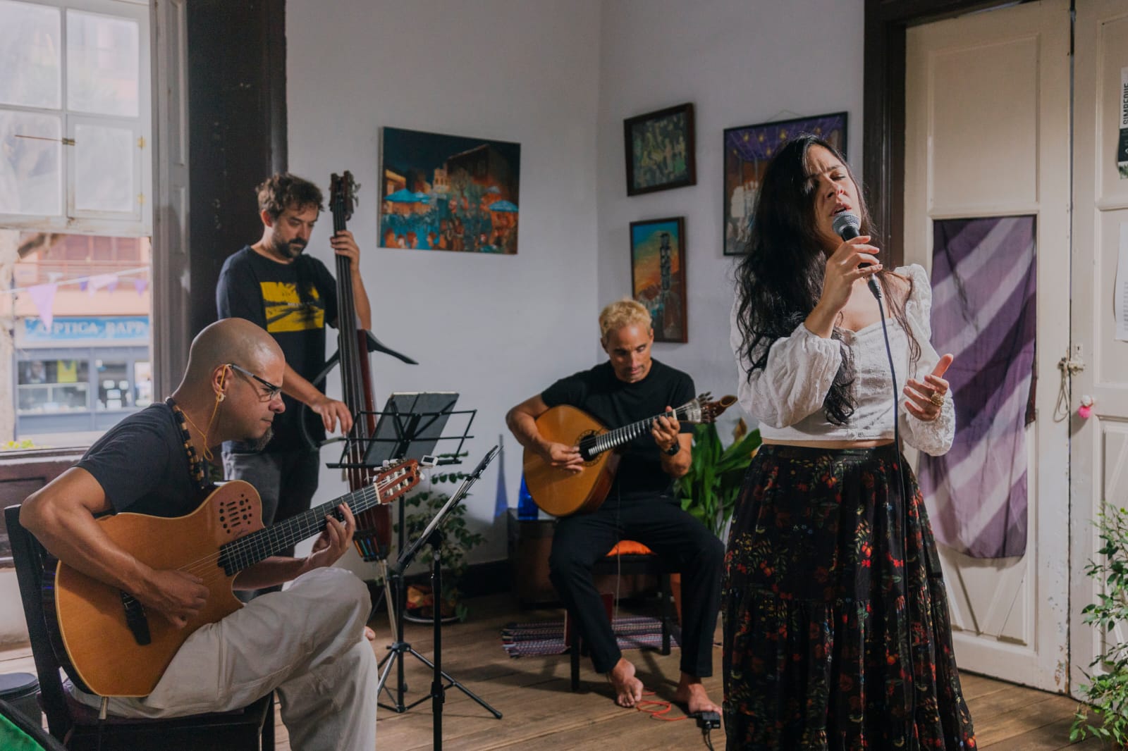 La banda Fado A Verdade durante un ensayo - NorteGranCanaria -