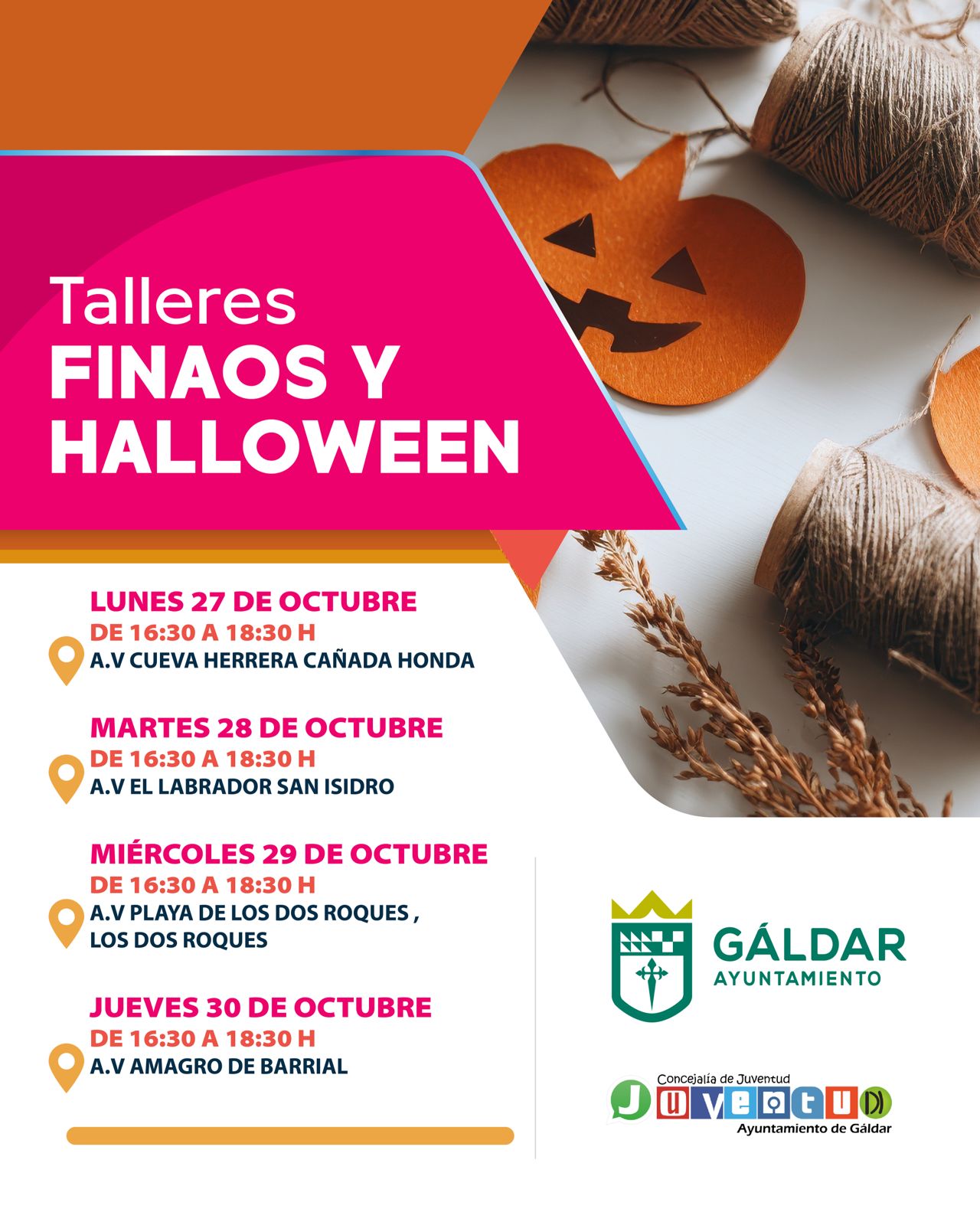 Talleres Finaos y Halloween - NorteGranCanaria -