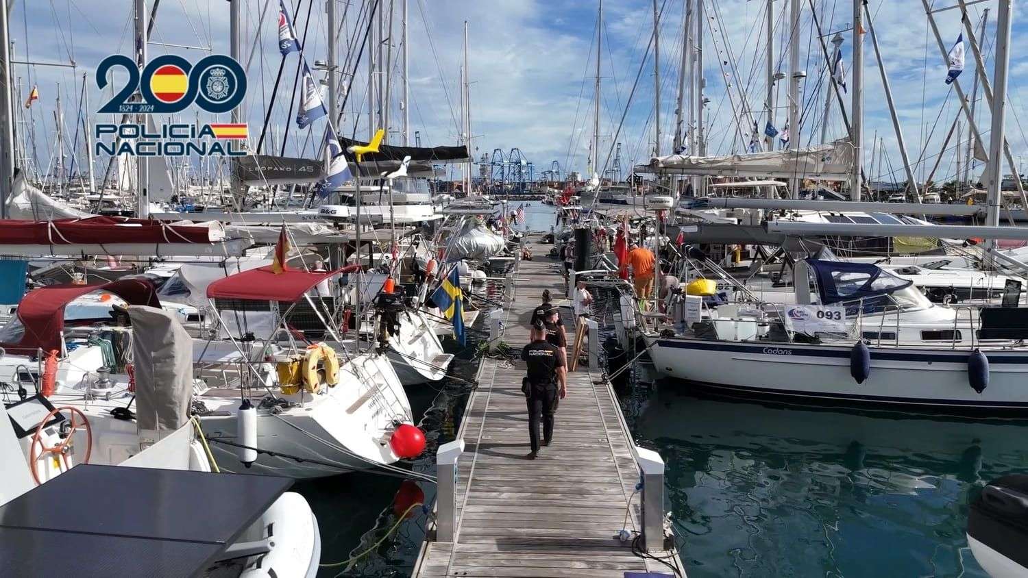 La Policía Nacional activa el dispositivo de control fronterizo para la Regata ARC 2025 en el Puerto de Las Palmas