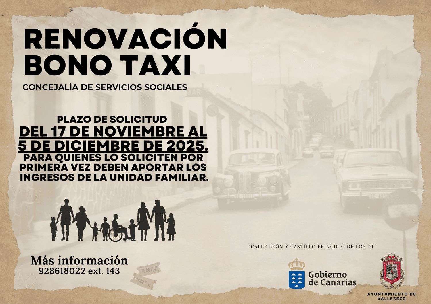 Renovación bono taxi noviembre 2025 - NorteGranCanaria -