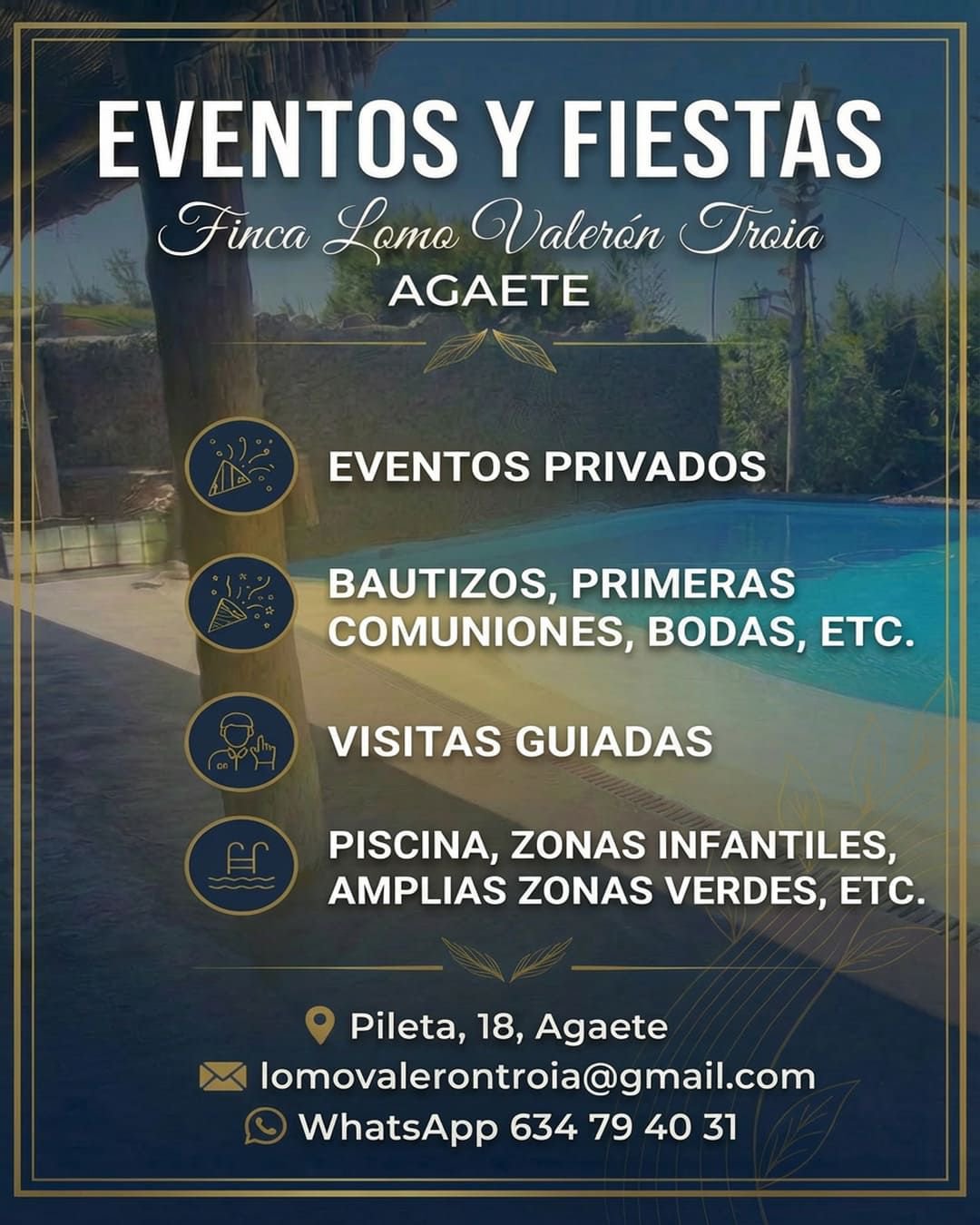 Finca Lomo Valerón Troia: El escenario donde tus momentos especiales cobran vida en Agaete