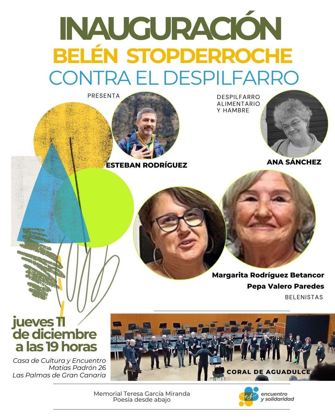 Inauguración del Belén “Stopderroche”: un mensaje navideño contra el despilfarro y el hambre