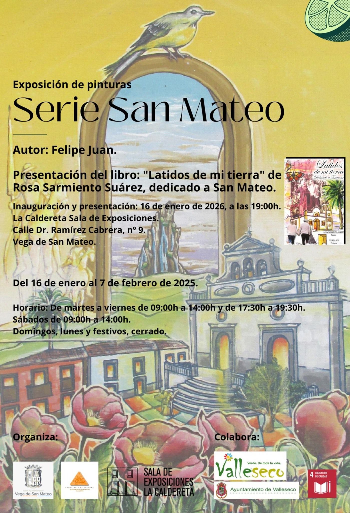 El latido del paisaje: Felipe Juan y Rosa Sarmiento se citan en San Mateo